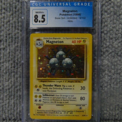 1999 CGC Universal (Grade 8.5) Magneton Holo Card #9/102