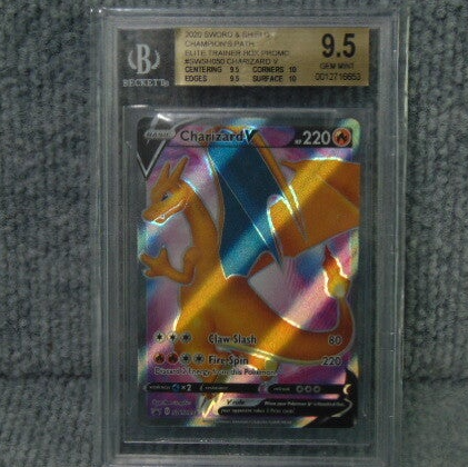 Becket (Grade 9.5) 2020 S&S Champions Path Charizard V Elite Box Promo