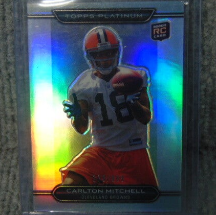 Topps Platinum Refractor Carlton Mitchell Rookie Card #61 Insert #139/999 Made.