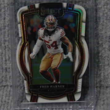 Fred Warner Panini Select White Refractor Card #215 Insert #42/49