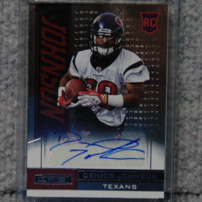 Panini Rookies and Stars Dennis Johnson Rookie Autograph Card.