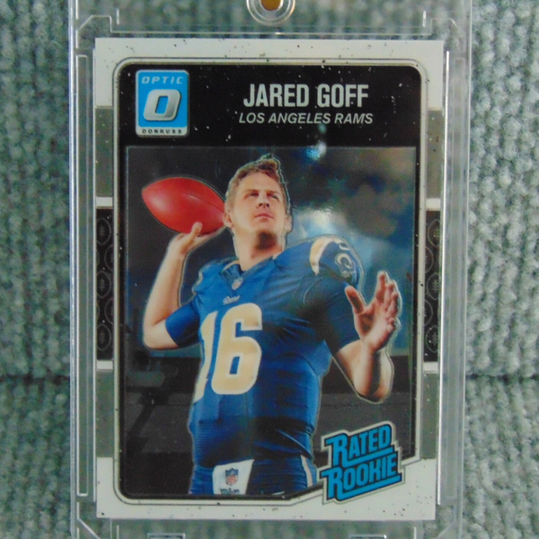 2016 Donruss Optic Refrator Jared Goff Rookie Card.