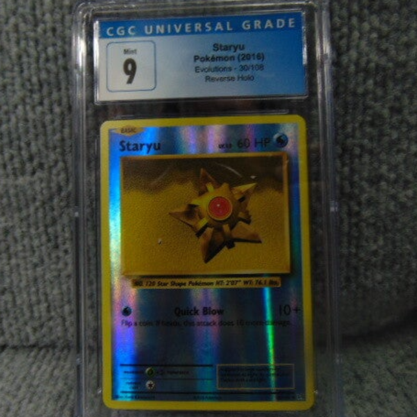 2016 CGC Universal (Grade 9) Reverse Holo Staryu