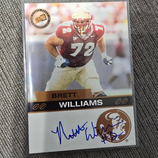 Brett Williams Rookie Auto