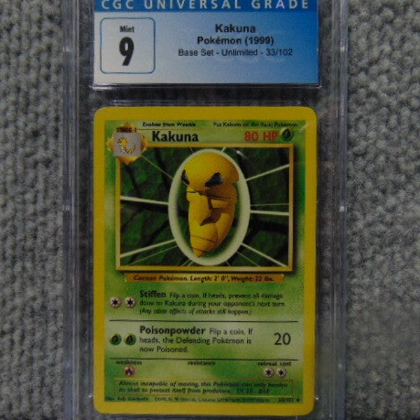 1999 CGC (Grade 9) Kakuna Base Set Unlimited #33/102