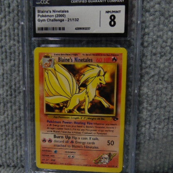 CGC (Graded 8) 2000 Blaine's Ninetales Card #21/132