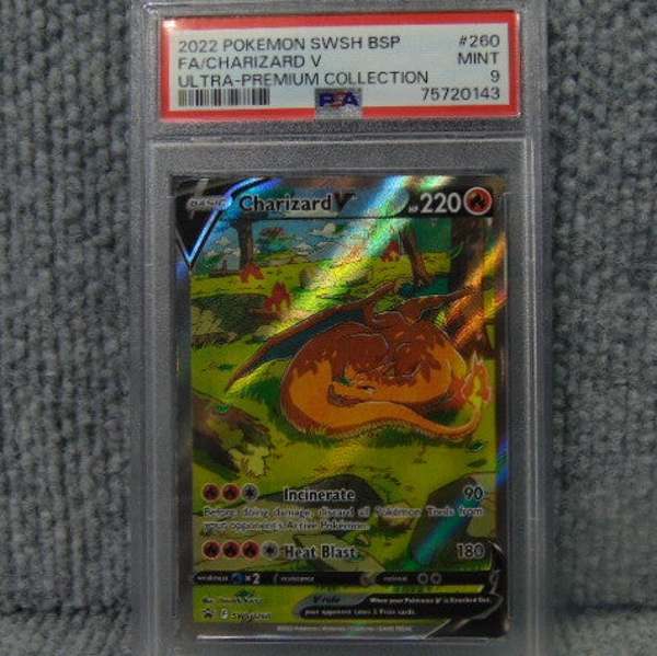 PSA Graded 9 2022 Full Art Holo Charzard SWSH BSP Ultra Premium Collection