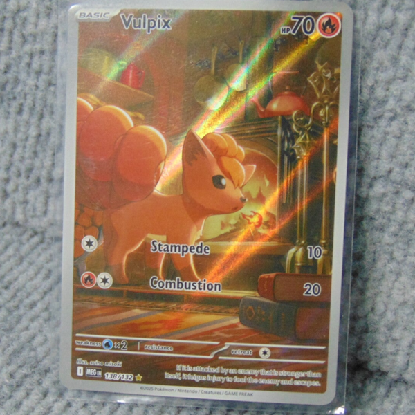 VULPIX FULL ART HOLO 138/132