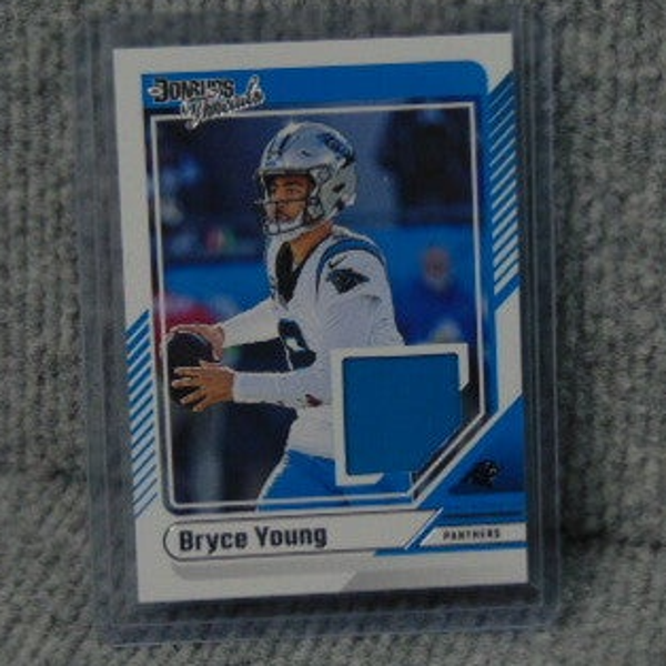 2024 Donruss Threads Authentic Jersey Bryce Young Insert.