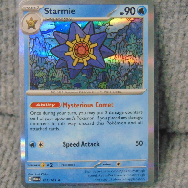 Year 2023 Starmie Reverse Holo 121/165