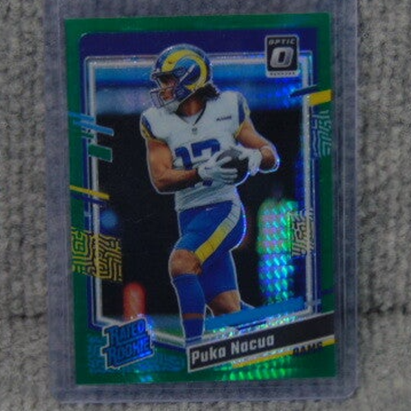 2023 Panini Donruss Green Optic Refractor Puka Nacua (RC)