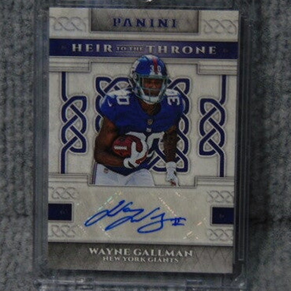2017 Wayne Gallman Autograph Card #HTS-WG