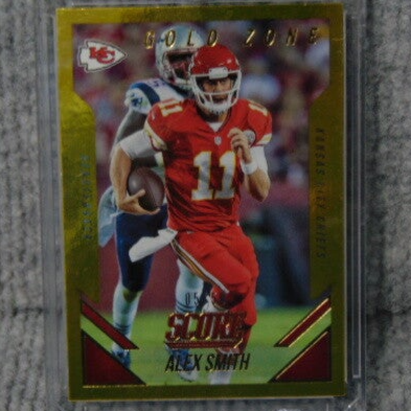 2015 Gold Zone Alex Smith Numbered Card 5/10