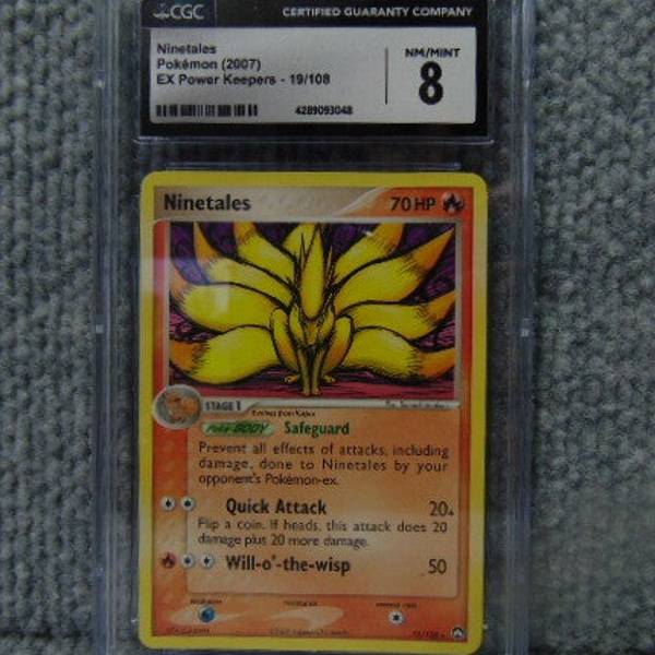 CGC (Grade 8) 2007 Ninetales Power Keeper Set. #19/108