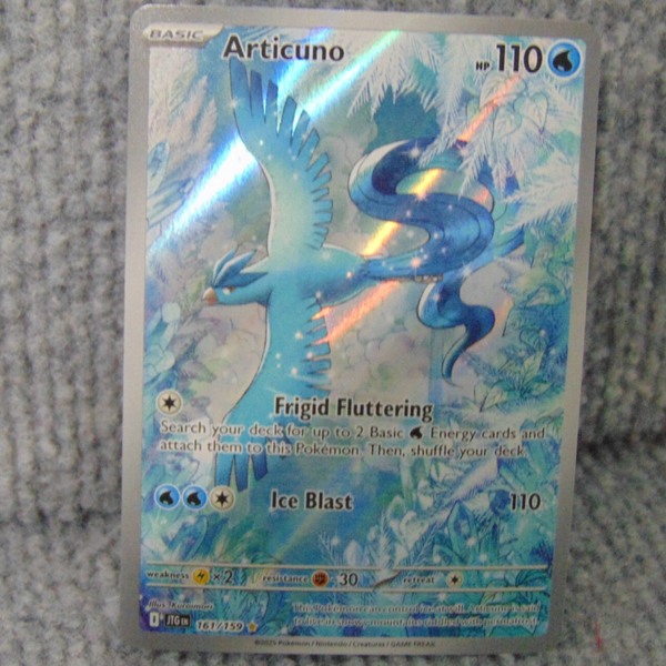 FULL ART ARTICUNO SILVER HOLO 161/159 (2025)