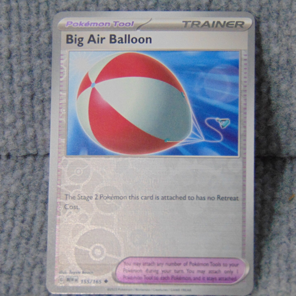 REVERS FOIL. BIG AIR BALLOON 155/165 (2023) TRAINER CARD.