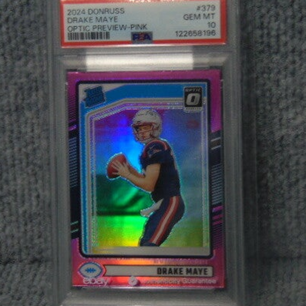 2024 Donruss  Optic Preview Pink Drake Maye PSA 10