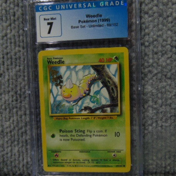 CGC Universal (Grade 7) 1999 Weedlle Base Set Unlimited Card #69/102