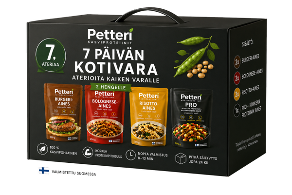 Petteri 7 päivän kotivara kahdelle