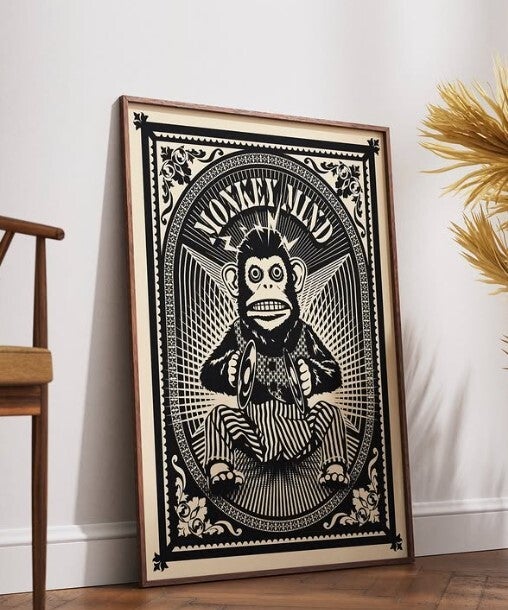 Daniël Heynen unicum art 'MONKEY MIND'