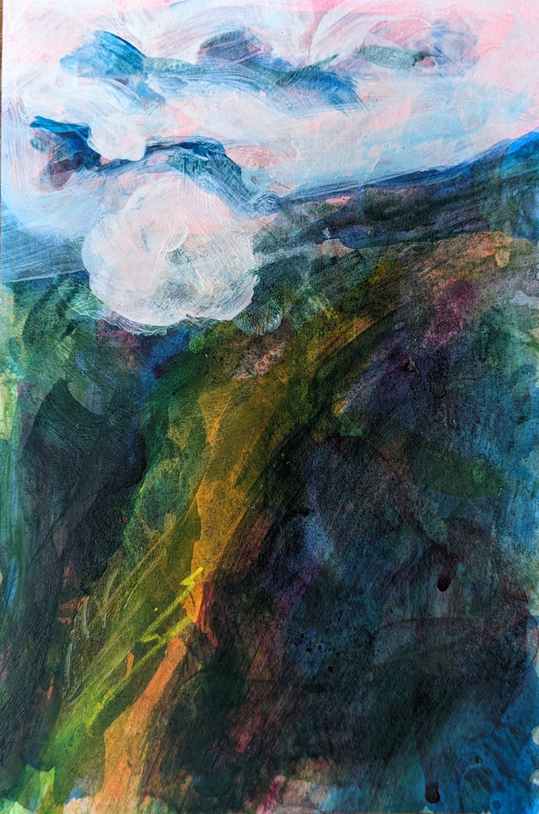 Olga de Schrijver   'Kawarau Gorge'. (1) 9*14cm