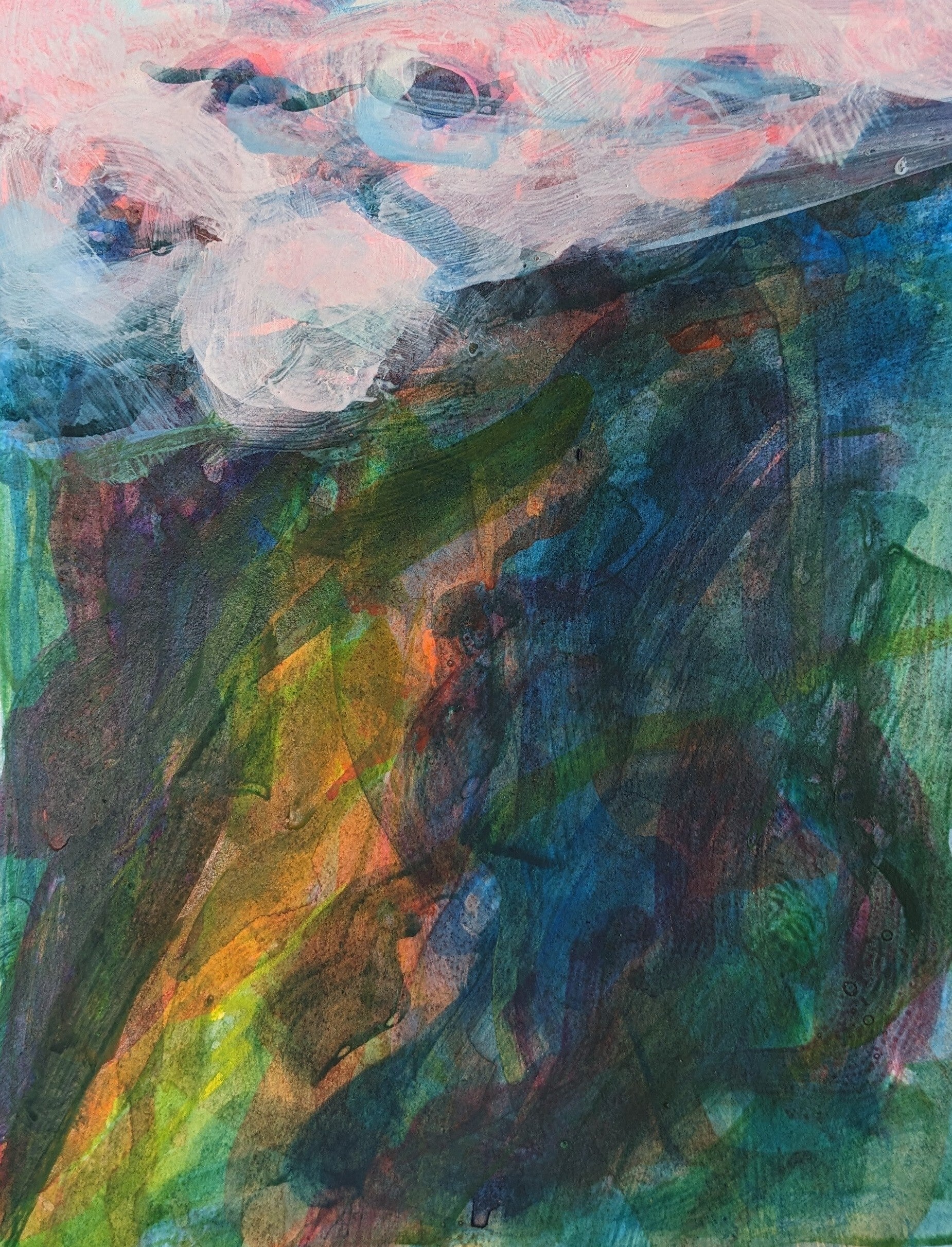 Olga de Schrijver   'Kawarau Gorge ' (2) 12*17CM