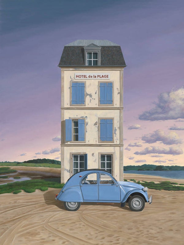 Gliclée Peter van Oostzanen 'uit de tijd'.