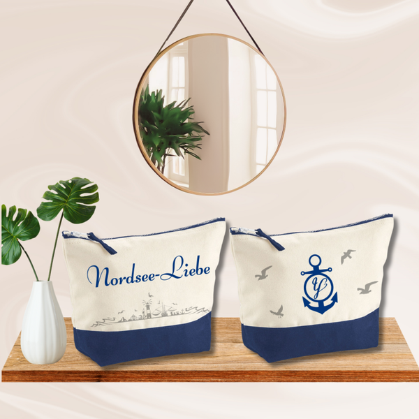 Kosmetiktasche / Zubehörtasche Maritim verschiedene Farben