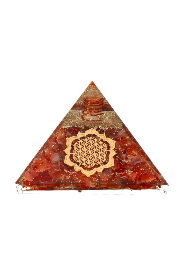 Carneool Orgonite Piramide