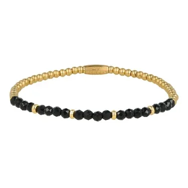 Onyx power armband – Edelsteen & stainless steel