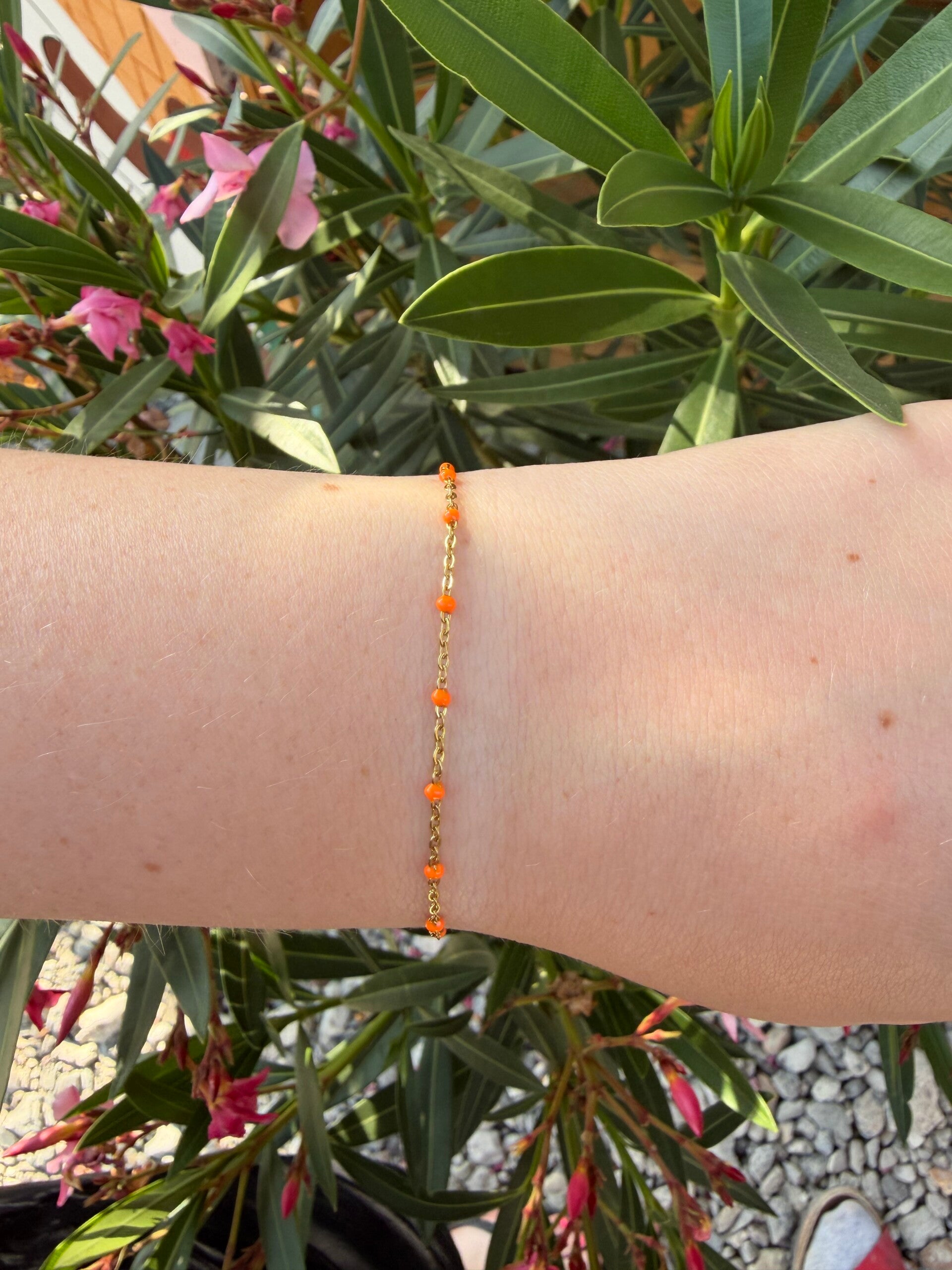 Orange Dots Bracelet