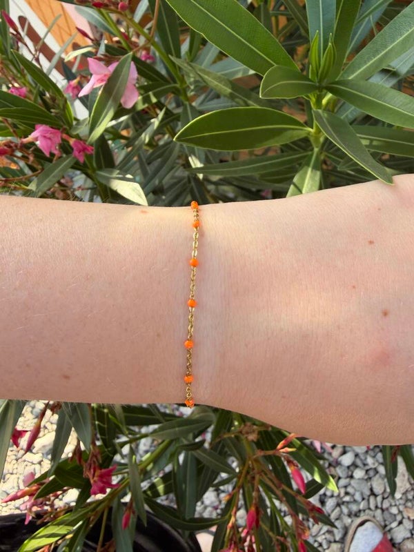 Orange Dots Bracelet