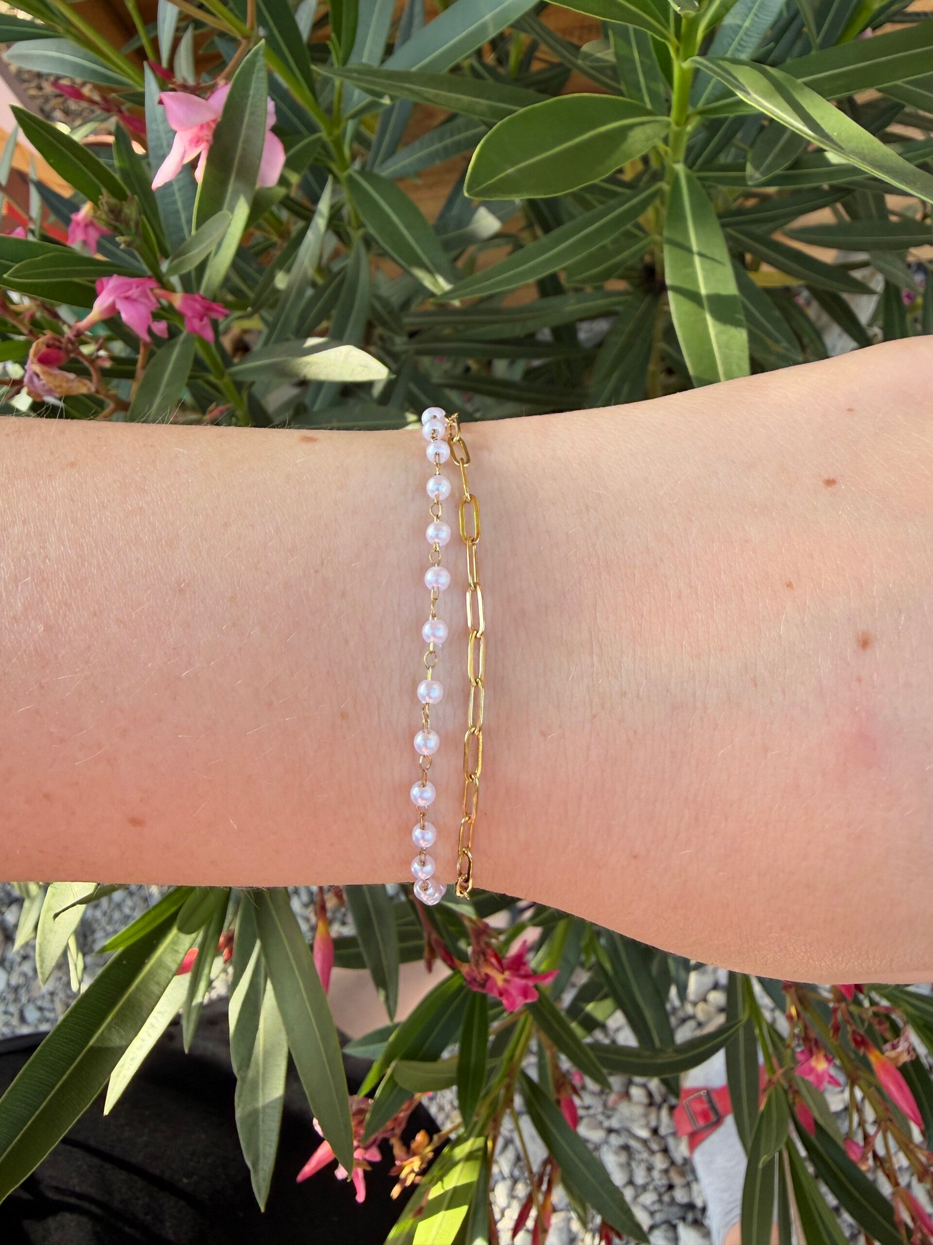Pearl Chain Bracelet