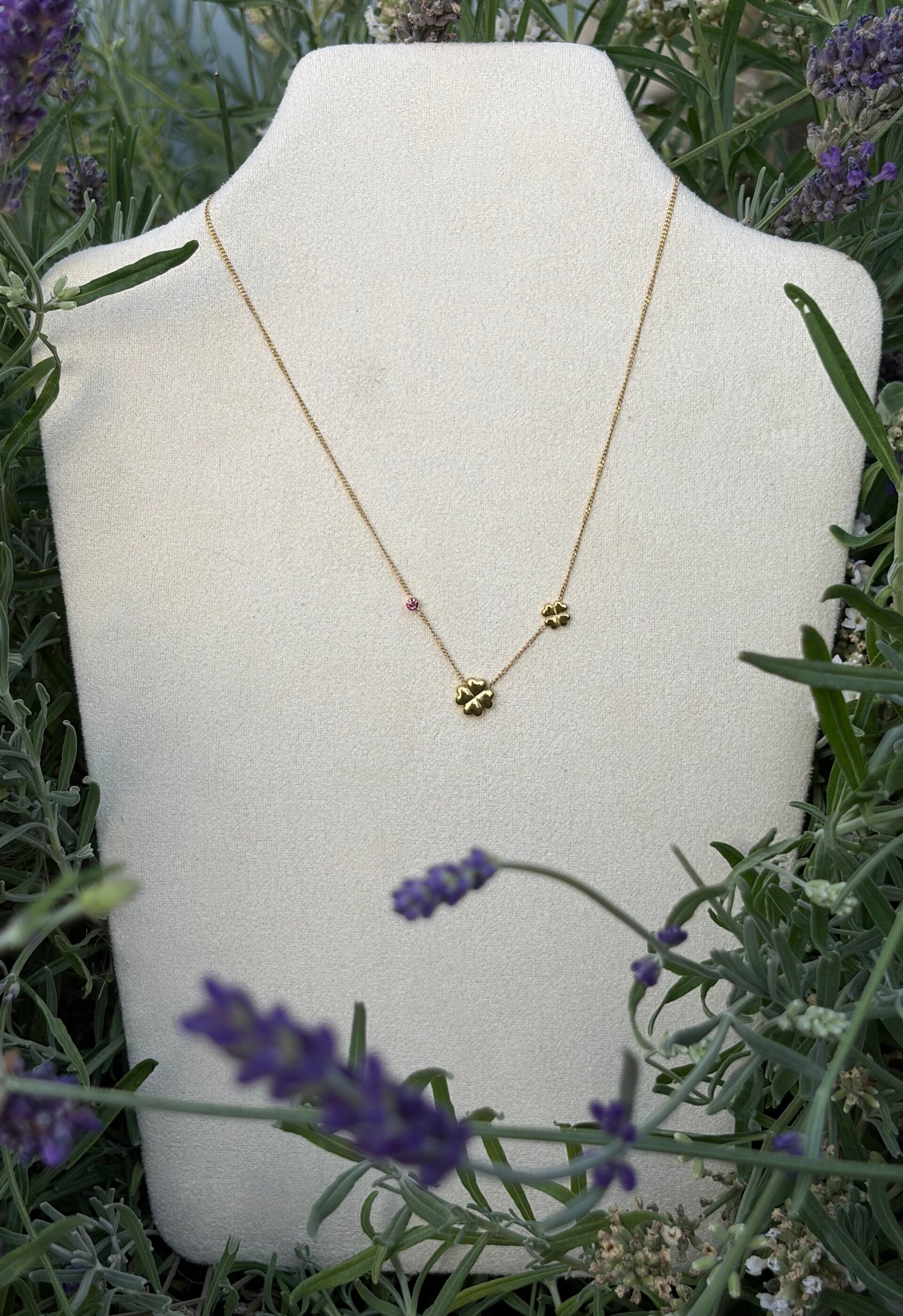Double Flower Necklace