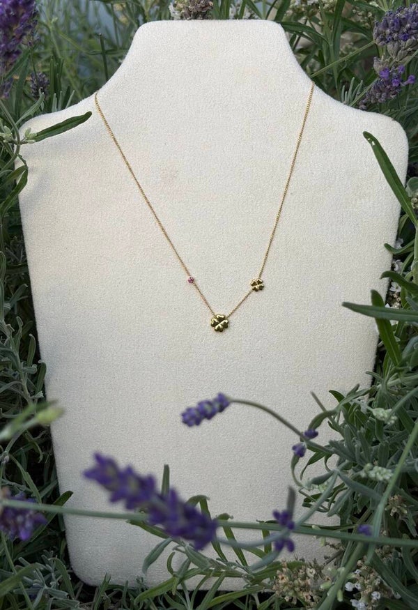 Double Flower Necklace