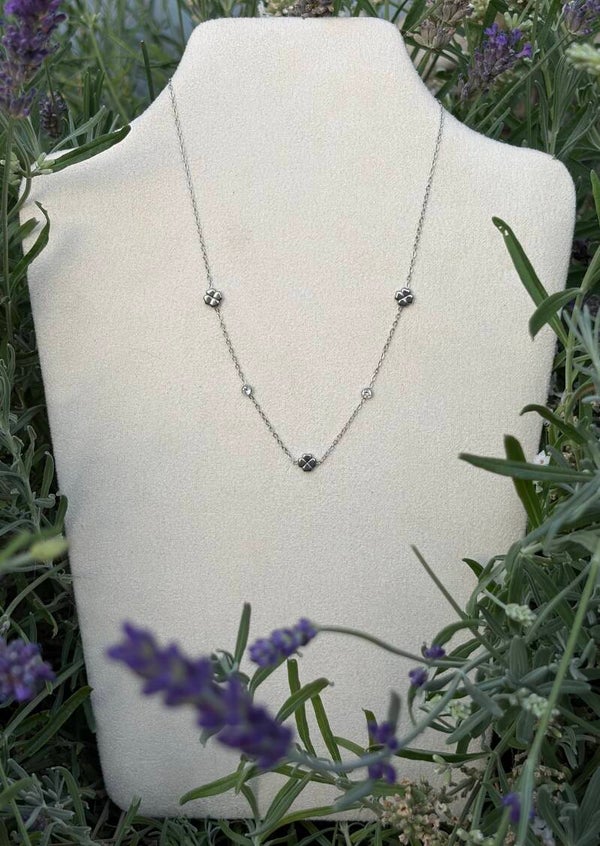 Four-Leaf Diamond Necklace