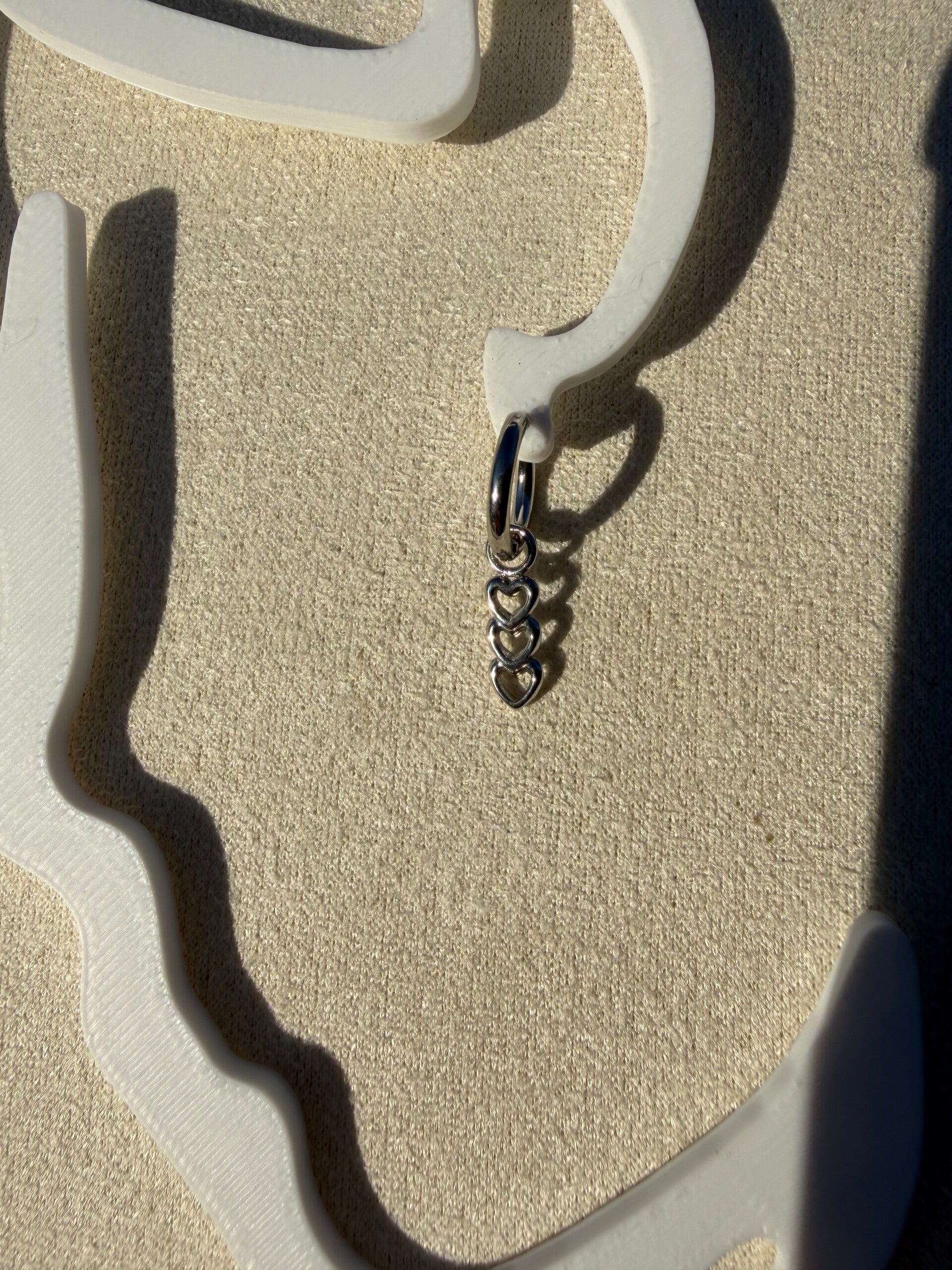 Long Heart Earring