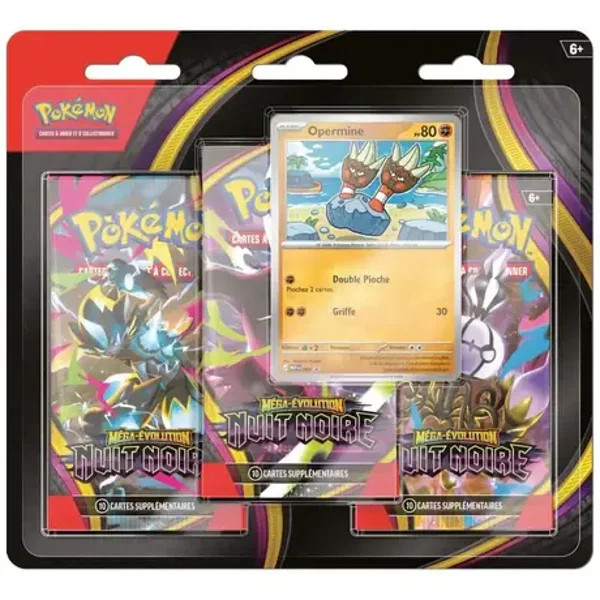 Pokémon Tripack ME5 Nuit Noire - Case scellée x12