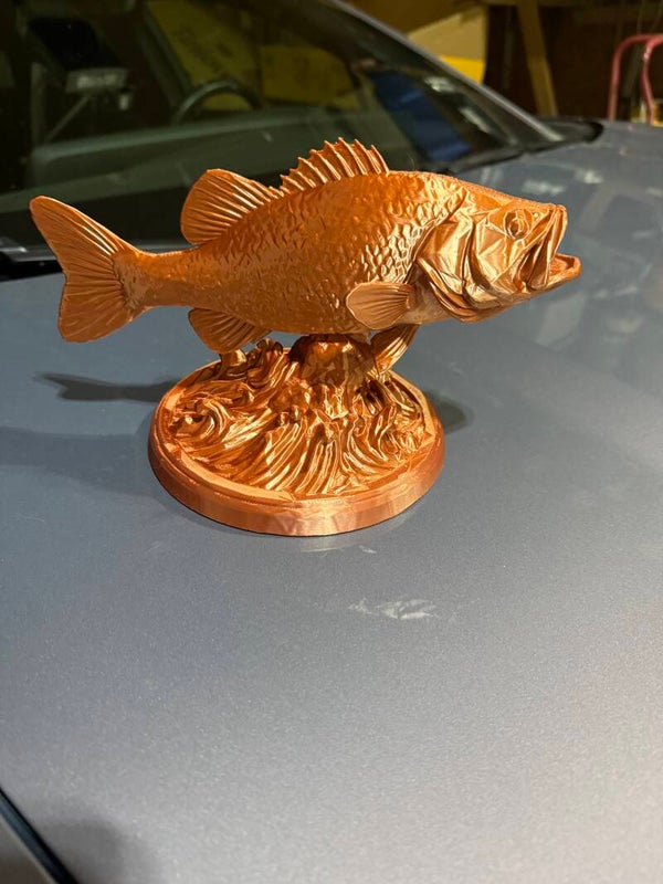 Brass color Fish trophy
