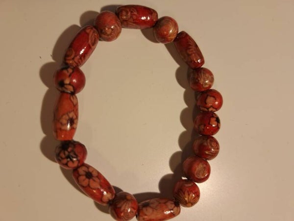Bracelet en perles de bois