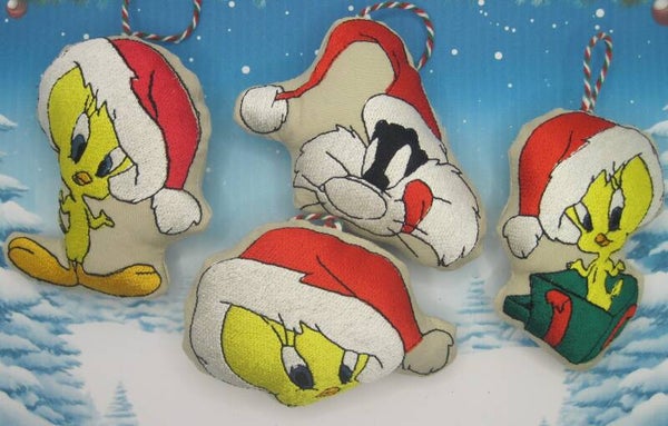 Boule en tissu brodé - dessin animé lot 3
