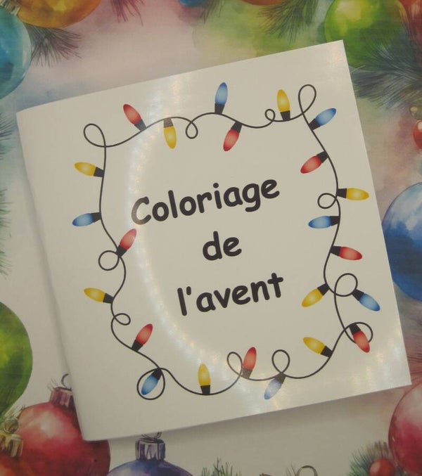 Livre de coloriage de l'avent