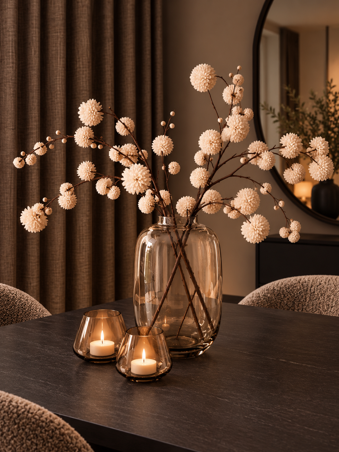 Pompom Antique White – 110 cm