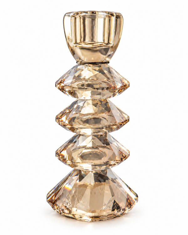 Kandelaar M Rovelo Glas Amber