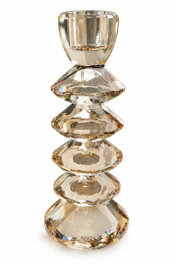 Kandelaar L Rovelo Glas Amber