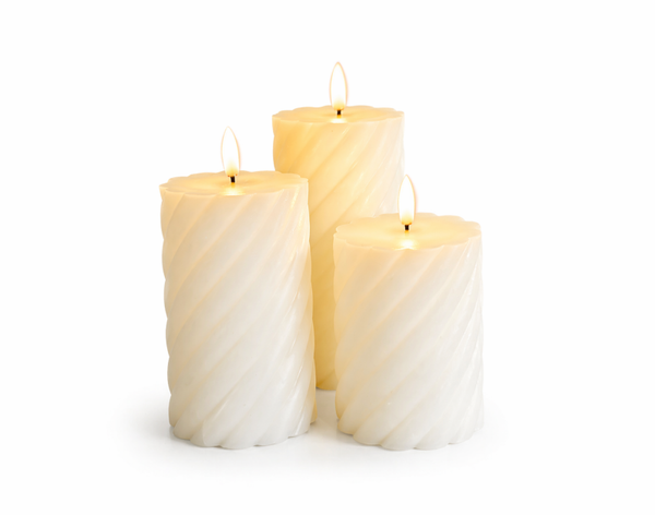 Realistische Led - kaars met vlam