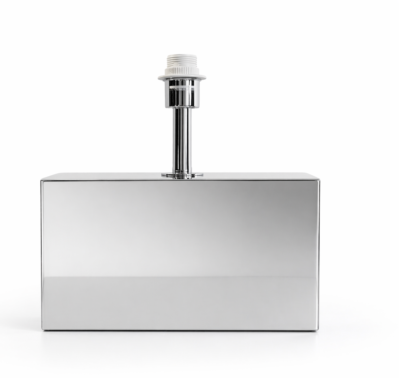 Spiegelende lampenvoet – zilver