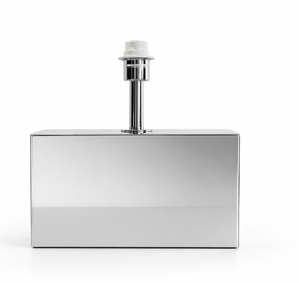Spiegelende lampenvoet – zilver