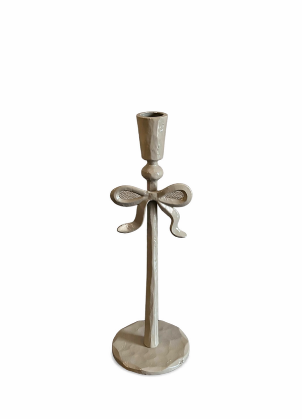 Kandelaar Strikje Beige