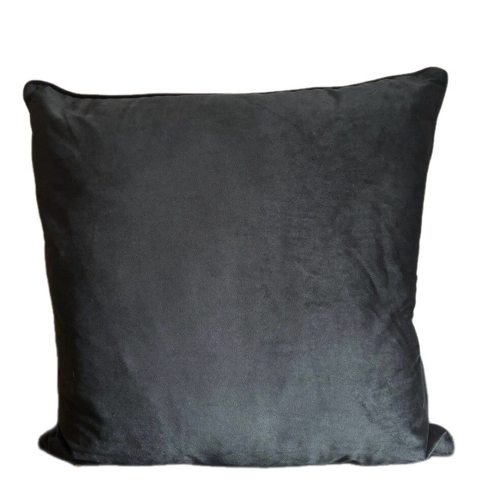 Zwarte sierkussen 60 x 60 cm
